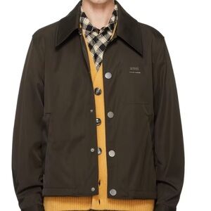Ami Men's Deep Brown Lightweight Jacket
